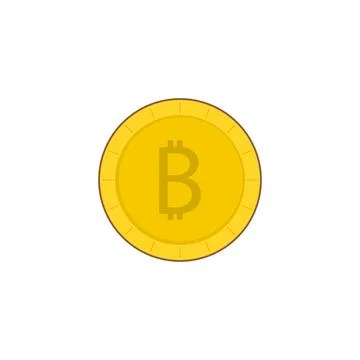 Bitcoin icon vector. flat design illustration Stock Illustration