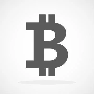 Bitcoin icon. Vector illustration Stock Illustration