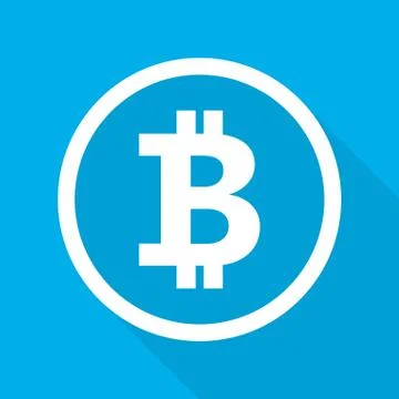Bitcoin icon. Vector illustration. Stock Illustration