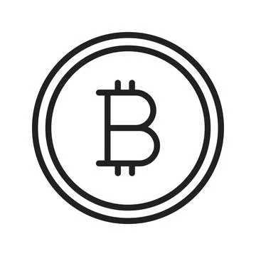 Bitcoin icon vector image. Stock Illustration