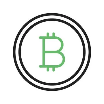 Bitcoin icon vector image. Stock Illustration