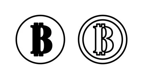 Bitcoin icon vector. payment symbol. Cryptocurrency logo. Stock Illustration