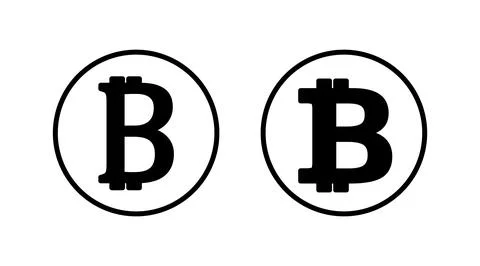 Bitcoin icon vector. payment symbol. Cryptocurrency logo. Stock Illustration