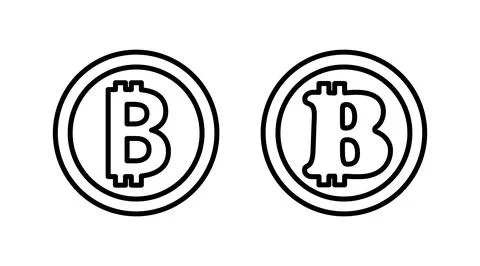 Bitcoin icon vector. payment symbol. Cryptocurrency logo. Stock Illustration