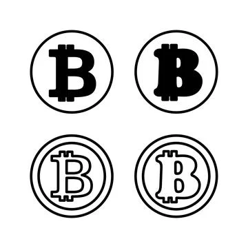 Bitcoin icon vector. payment symbol. Cryptocurrency logo. Stock Illustration