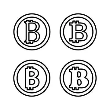 Bitcoin icon vector. payment symbol. Cryptocurrency logo. Stock Illustration