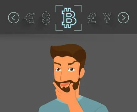 Bitcoin Stock Illustration