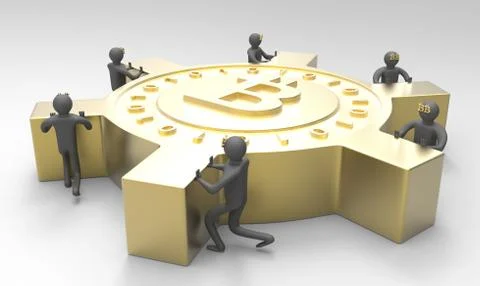 Bitcoin Stock Illustration