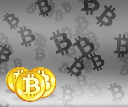 Bitcoin image Stock Illustration