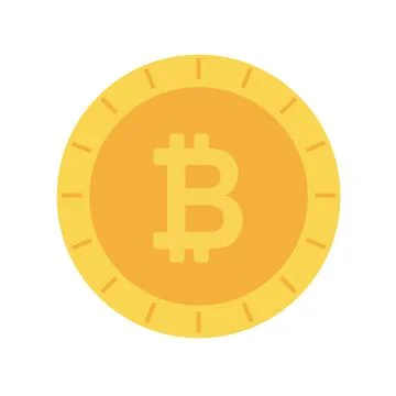 Bitcoin, internet currency coins. Vector. Stock Illustration