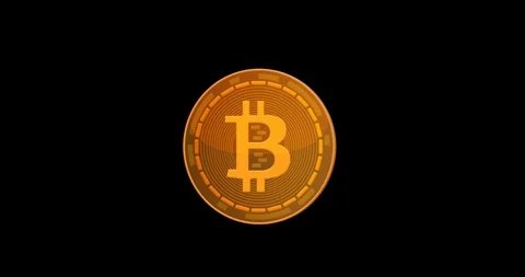 Bitcoin isolated background with alpha channel Stock-Footage 104013301