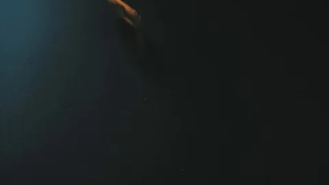 Bitcoin isolated on black Stock Footage 87281075