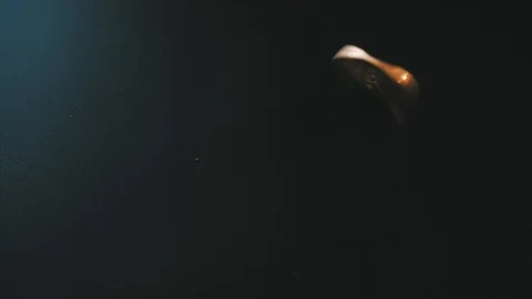 Bitcoin isolated on black Stock Footage 87281138