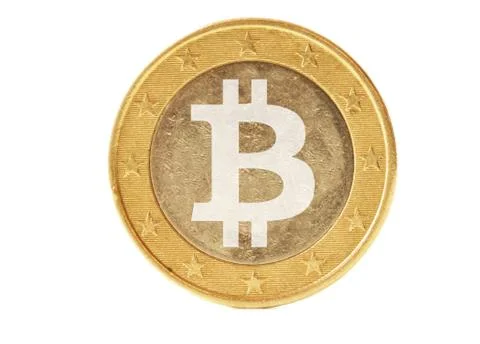 Bitcoin isolated Stock Photos