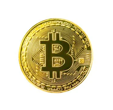 Bitcoin isolated Stock Photos