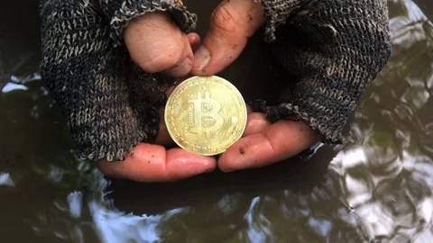 Bitcoin Laundry Stock Footage 87110955