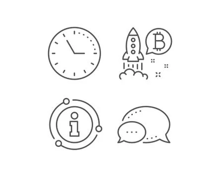 Bitcoin line icon. Cryptocurrency startup sign. Vector 스톡 일러스트