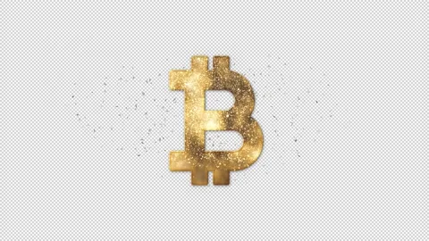 Bitcoin Logo Animation Alpha Channel Stock Footage 164592871