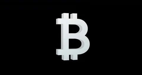 Bitcoin logo creation and destruction 3d render illustration animation Stock Footage 85070286
