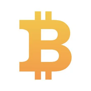Bitcoin logo element design template icon Stock Illustration