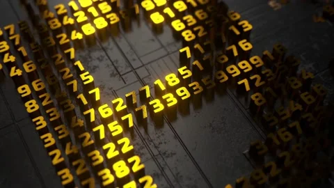 Bitcoin logo in the form of a microcircuit. Cryptocurrency transactions Stock Footage 186960777