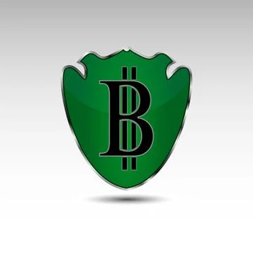 The bitcoin logo Illustrazione stock