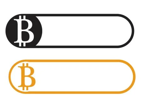 Bitcoin logo vector template Stock Illustration