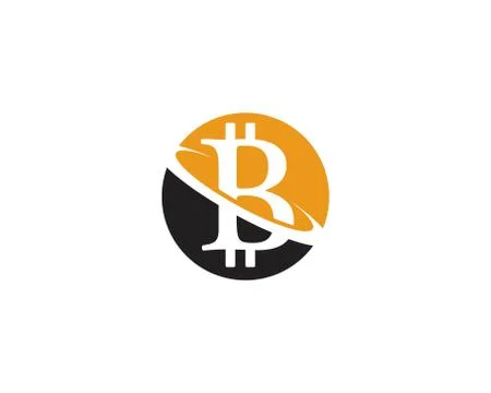 Bitcoin logo vector template Stock Illustration