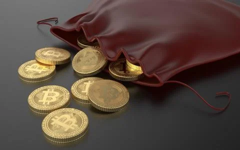 Bitcoin market Illustrazione stock