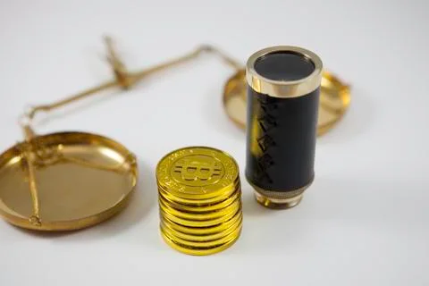 Bitcoin mining concept Stock Photos