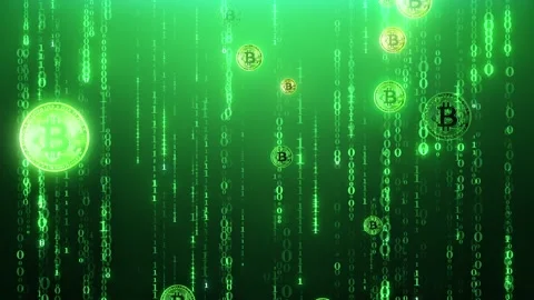 Bitcoin mining. Cryptocurrency, digital gold. Crypto farm. Stock Footage 236986798