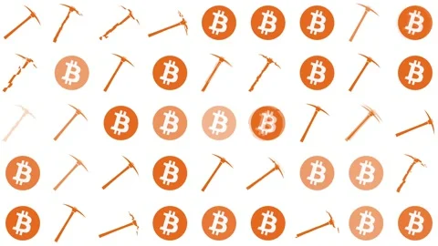 Bitcoin Mining Video stock 133438884