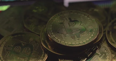 Bitcoin Mining Stock Footage