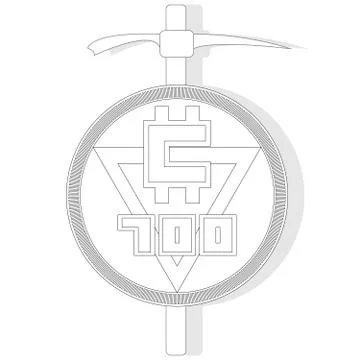 Bitcoin mining illustration Stock Illustration