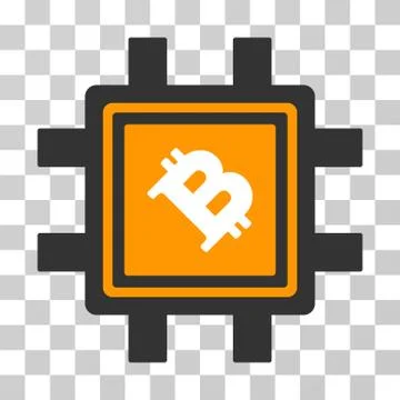 Bitcoin Mining Pool Vector Icon Stock Illustration