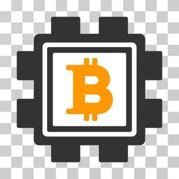 Bitcoin Mining Pool Vector Icon Stock Illustration
