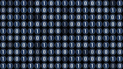 Bitcoin Mining from Solving Math Puzzles Through Computer Code - Stock Footage 130701620