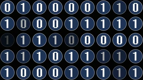 Bitcoin Mining from Solving Math Puzzles Through Computer Code - Stock Footage 130701846