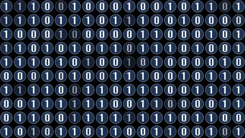 Bitcoin Mining from Solving Math Puzzles Through Computer Code - Stock Footage 130701934