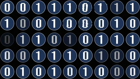 Bitcoin Mining from Solving Math Puzzles Through Computer Code - Stock Footage 130702252