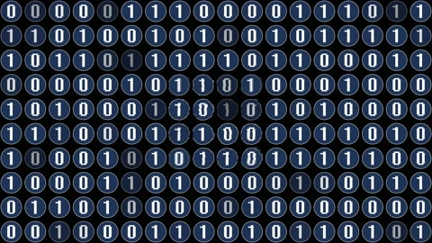 Bitcoin Mining from Solving Math Puzzles Through Computer Code - Stock Footage 130702303