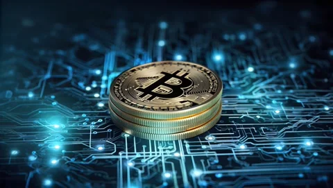 Bitcoin mining techniques and technology trends. Generative AI Stock Footage 312682639