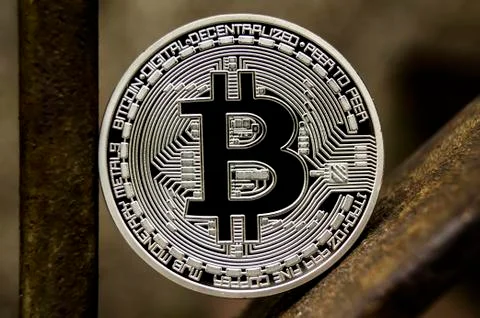 Bitcoin is a modern way of exchange and this crypto currency Stock Photos