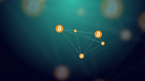 Bitcoin Network Stock Footage 133107634