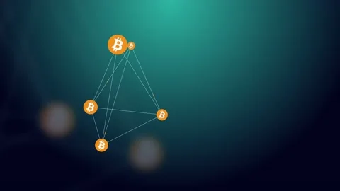 Bitcoin Network Stock Footage 133107636