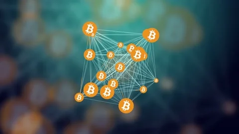 Bitcoin Network Stock Footage 133107676