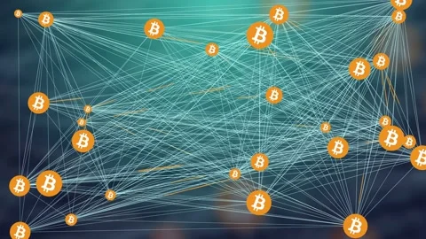 Bitcoin Network Vídeo Stock 133107695