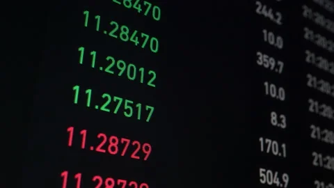 Bitcoin numbers display 02 库存影片 151358439
