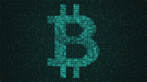 Bitcoin Numbers Loop 動画素材 85448011