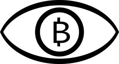 Bitcoin is open to customers on the exchange. Stock Illustration